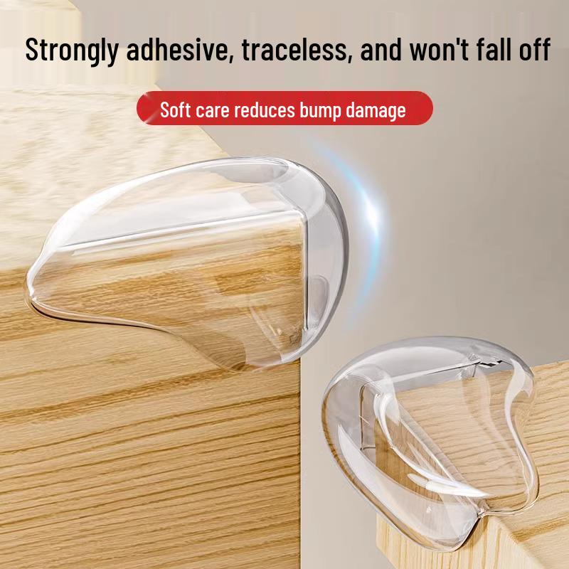 Kids Transparent Silicone Table Corner Protector - Anti-Collision Glass and Chair Safety Cover