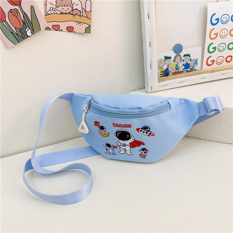 

Lovely Astronaut Cartoon Kids Bag Comfortable And Lightweight Sling Bag Children For синий
