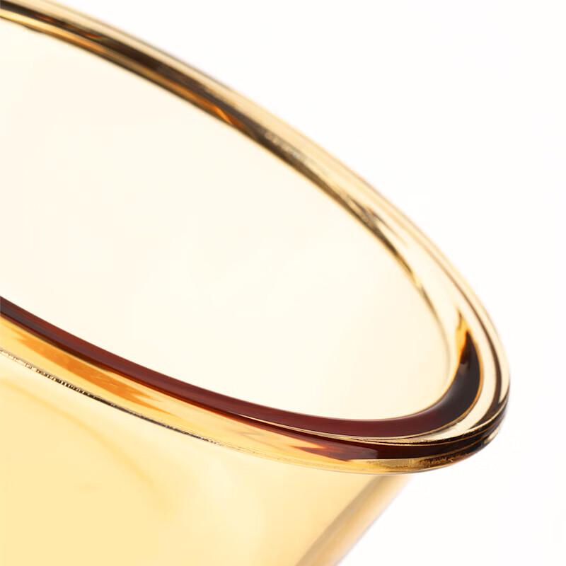 LOCK&LOCK Amber Round Tempered Glass Food Storage Container