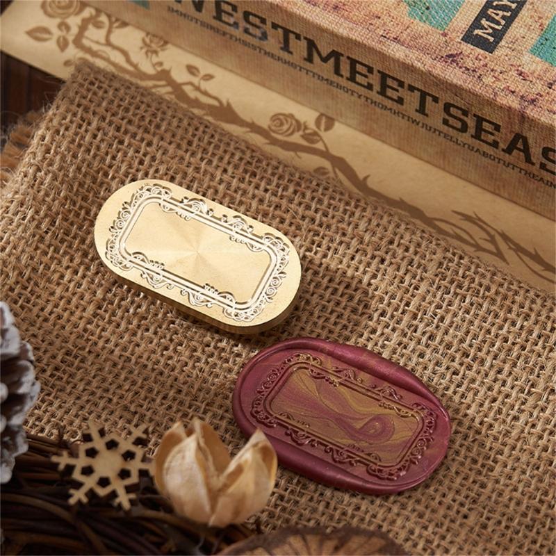 Série Fotorámečků s pečetním razítkem Voskové pečetidlo Mosazná hlava pečetidla pro svatební oznámení Karty Scrapbooking Dekorace