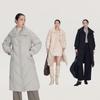 Aililai Women's Long Lapel Duck Down Jacket