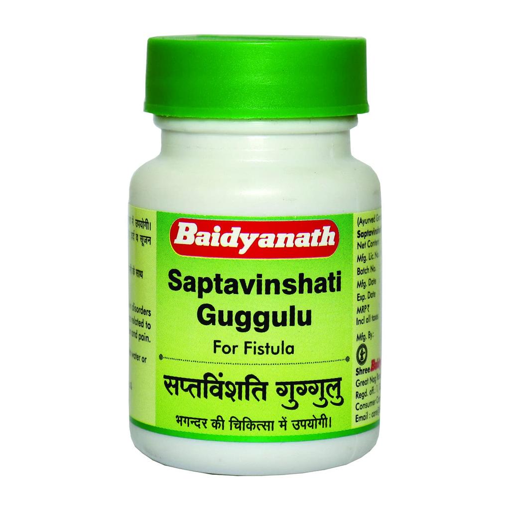 Baidyanath Asli Ayurved Saptavishati Guggulu Tablets 80 Count Natural Herbal Joint Support