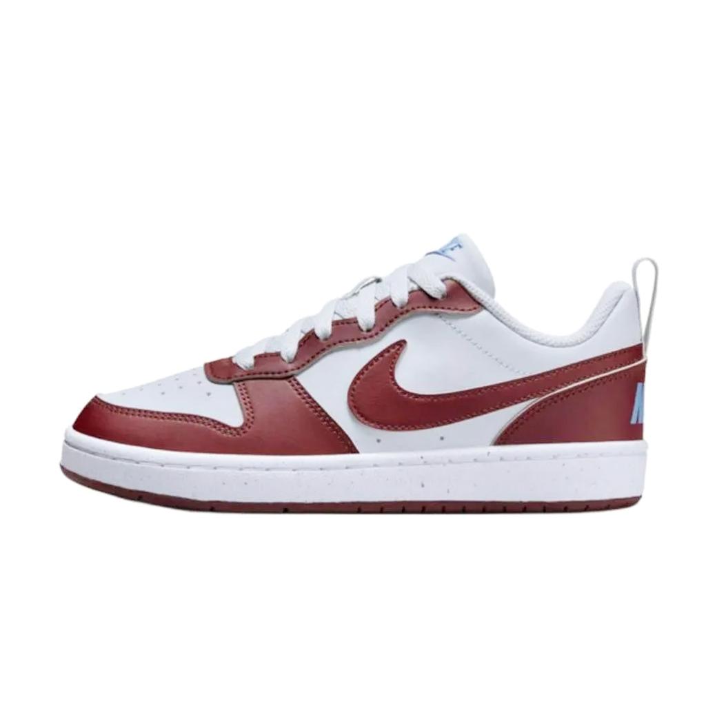 Nike Court Borough Abrasion Resistant Slip Resistant Low Top Skateboard Shoes Women's Red White DV5456-006(team1723-NC)