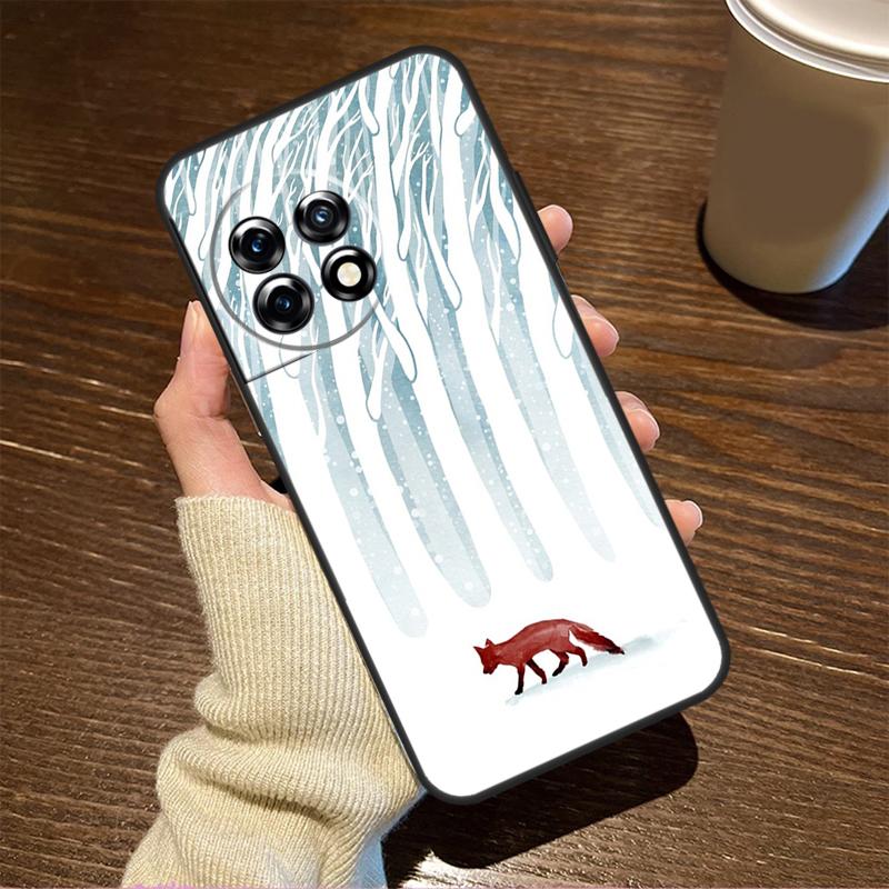 Winter Fox Foxes Case For OnePlus Nord CE 2 Lite 2T N10 N20 N30 Nord 3 OnePlus 11 9 10 Pro 10R 10T 8T Coque