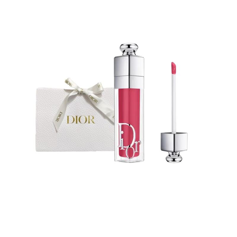 DIOR Enchanting Lip Gloss Gift Bag, Hydrating, Moisturizing, Soft and Non-sticky, Pure Lustful Lips, Cosmetics 029 Cherry Glaze белый