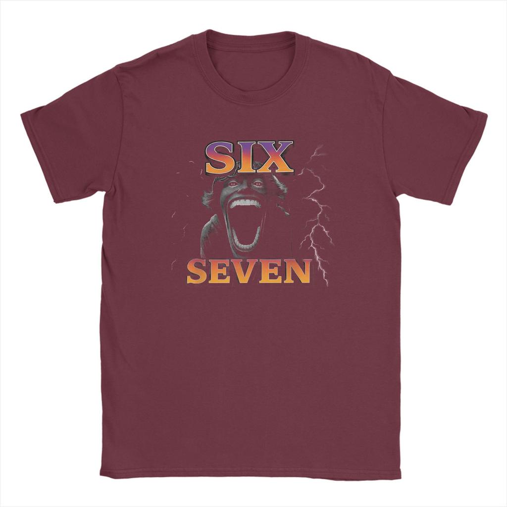 Vintage T-Shirt Summer 67 Six Seven Bootleg Meme Leisure T-Shirts  Cotton Tee Shirt for Men's Awesome Design Short Sleeve Tops