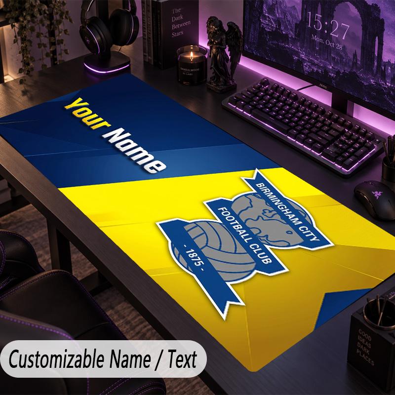 Large Mouse PadBIRMINGHAM CITY Custom Name Text Personalized Desk Mat Non Slip Gaming Pad