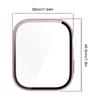 PC Watch Case for Huawei Watch Fit 3 Tempered Glass Watch Screen Protector Anti-Scratch Full Coverage Frame