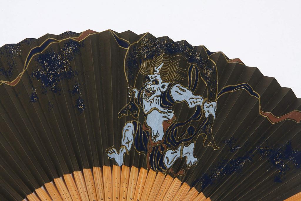 fan with fan in a presentation made in Fujin [Hasegawa] Men's Kyoto-style case, box, Japan, (Wind God) design.