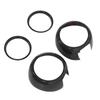 4pcs Carbon Fiber Style Door Midrange Speaker Cover Trims for Cooper Hatchback F55 F56 F57 2014‑2021