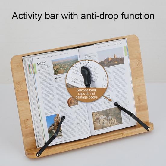 Reading Stand for Kitchen Countertops And Cookbooks Adjustable Cookbook Holder for Hands-Free Reading