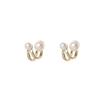 Elegant Two-Way Pearl Stud Earrings for Women – Unique French Retro Design, High-End Jewelry