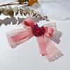 Fashion Fabric Ribbon Bow Brooches For Women Handmade Bowknot Crystal Shirt Collar Pins Luxulry Wedding Jewelry Gifts