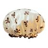 Elastic Shower Cap Double Layered Shower Hair Cover Universal Bath Hat