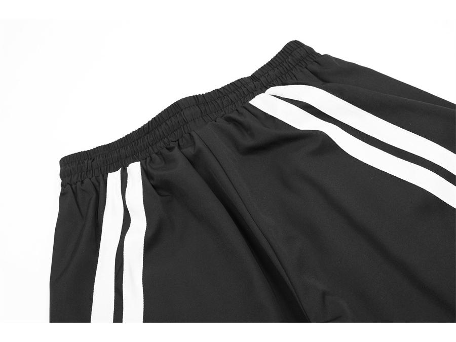 Unisex retro pruhované sportovní kalhoty s širokými nohavicemi: Trendy, Volné, Všestranné Neformální Kalhoty