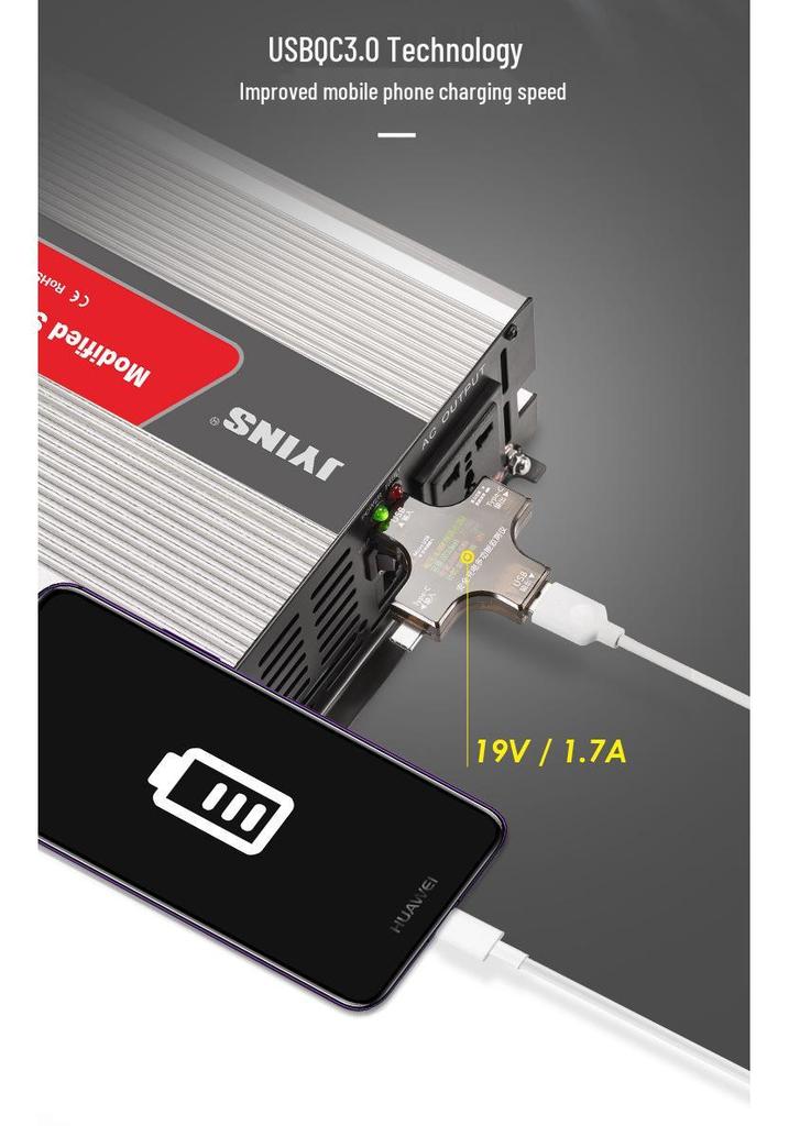 6000W Modified Sine Wave Car Inverter 12V To 220V for Home/Solar Use