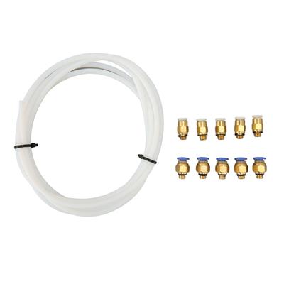 PTFE Tubing with PC4 M6 KJH04 M6 Pneumatic Fittings for 1.75MM Filament PLA ABS for 3D Printer