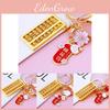 Delightful Gold Abacus Keychain With Cute Charm Perfect For Gifts And Accessories