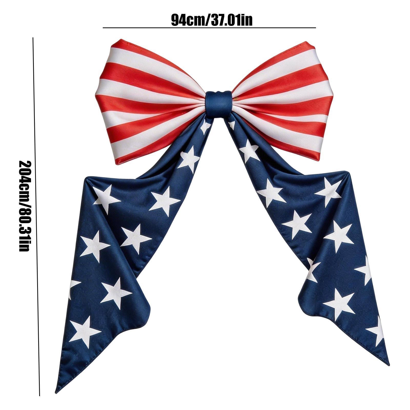 

Independence Day Large Bow Party Decoration One Size синий