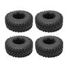 4Pcs Rubber Tires Strong Grip Non Slip Durable Easily Install Replacement Tire for SCX10 for SCX10III