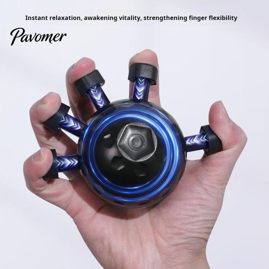 Men Women Workout Gear Finger Grip Strengthener, Ergonomic Five Strength Trainer for Women, Hand Therapy Rehabilitation Gripper Equipment Climbing