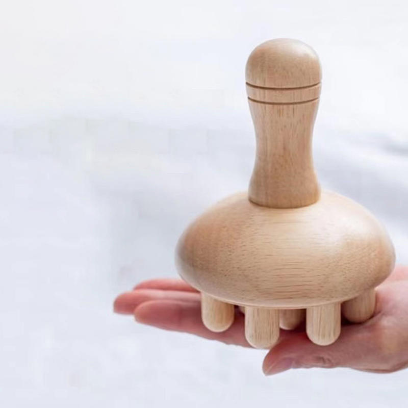 1Pcs Wooden Mushroom Massager Body Wood Therapy Massage Tool, Anti Cellulite,MaderoterapiaLymphatic Drainage,Muscle Pain Relief