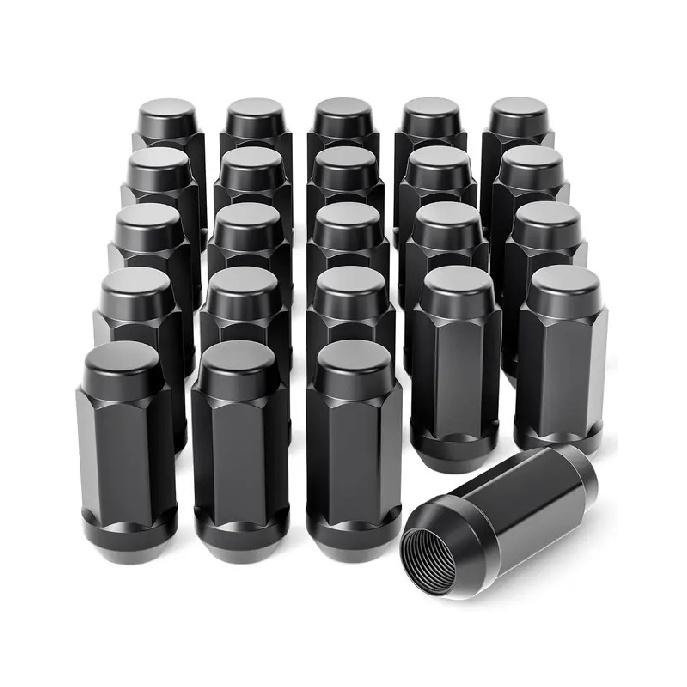 

Черные колесные гайки M14x1.5 3/4 шестигранные для Chevrolet Silverado Suburban 1500 Ford Expedition F-150 Ram 1500 Гайки с конусным седлом 45 мм M14x1.5