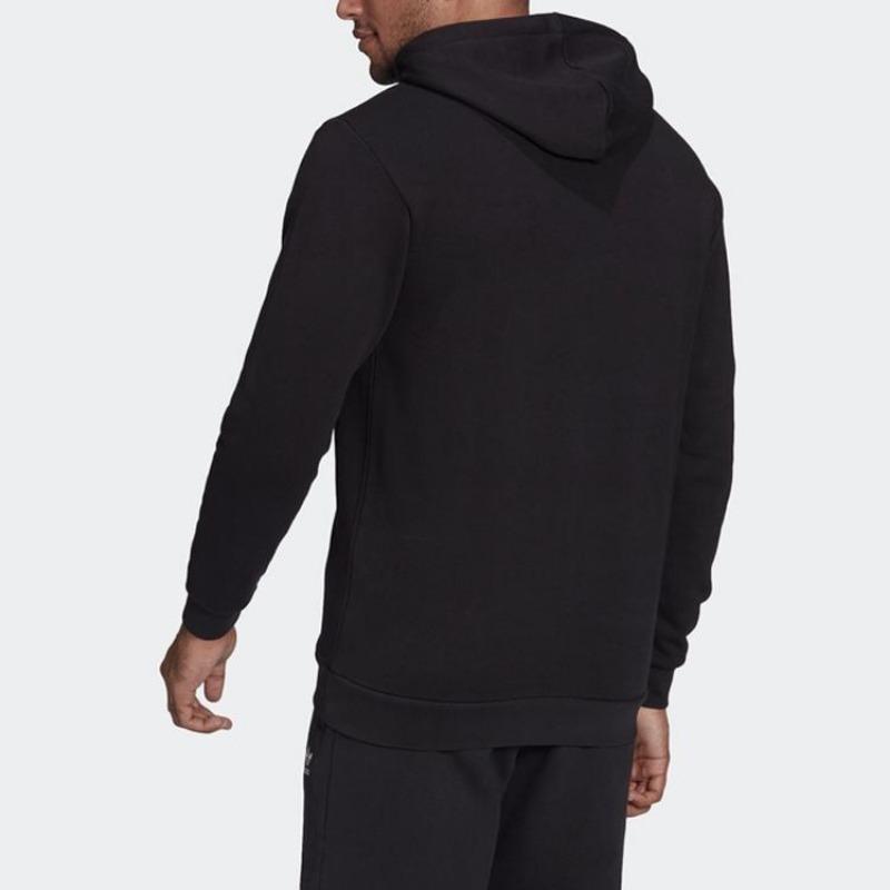 adidas Originals Men's Black Gradient Trefoil Print Hoodie HC7112