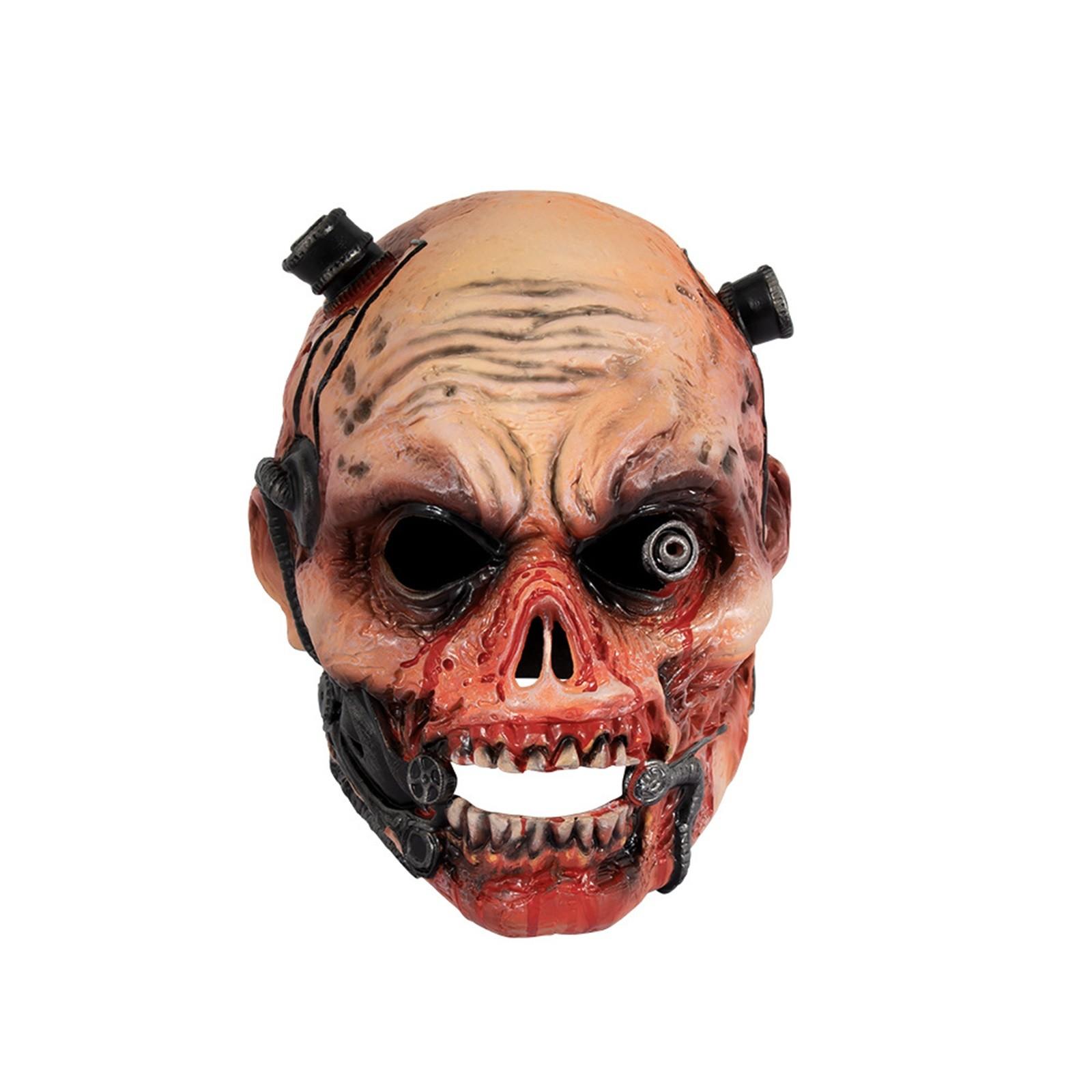 

Horror Mask Halloween Party Dance Event Realistic Horror Costume Headwear Role Playing Easy To Wear Ghosts One Size
