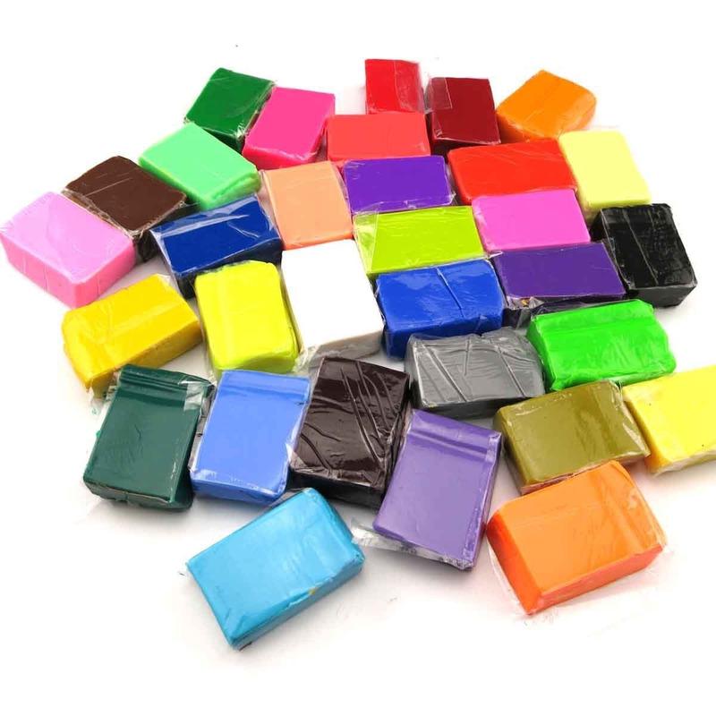 Buy 5 Tool+32Colour Oven Bake Polymer Clay Block Modelling Moulding ...