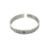 Zuyin 999 Antikes Prajnaparamita-Herz-Sutra-offenes Armband, weibliches reines Silber, Retro-Persönlichkeits-Buddha-Charakter, Herrenarmband, Handgelenkschmuck