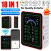 18 In 1 Air Quality Monitor with CO2 Monitor/HCHO/TVOC/Temperature/Humidity TFT Display Air Quality Meter for Home Office School