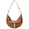 Polo ID Removable Shoulder Strap Saddle Shape Leather Mini Bag Women Shoulder Bag Brown WAPOBAG02V20148