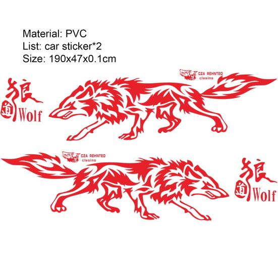Wolf Totem Body Sticker Creatieve Persoonlijkheid Auto Sticker Wolf