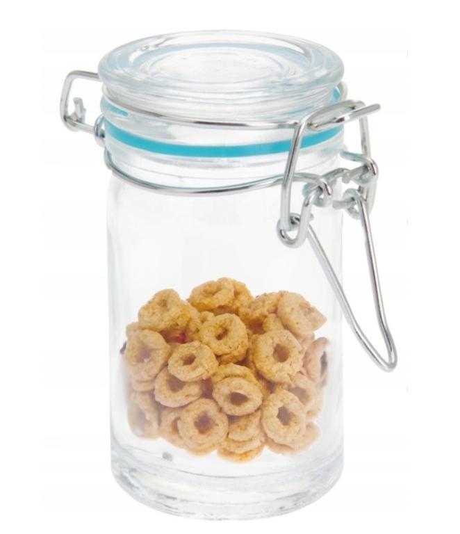 Storage jar with clip 80 ml 4.5x8.5 cm