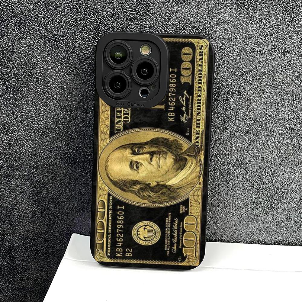 Creative banknote pattern phone case suitable for iPhone 17 16 15 14 13 12 11 Pro/Max/Plus anti drop and shockproof back cover