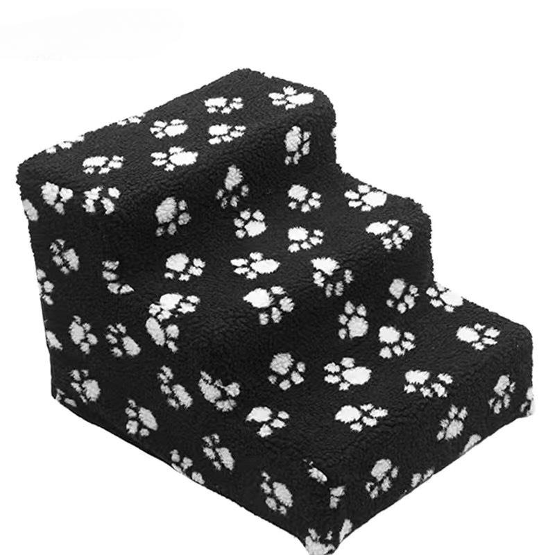 

Portable Pets Staircase Detachable Anti Slip Small Dog Cats Pet Ramp Ladder Climbing Assistance High Sofa Bed Pets Supplies Ramp 45x35x30cm чорний