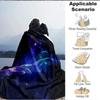 1pc Galaxy Hands Blanket, Lightweight Flannel Throw Blanket for Sofa, Bed, Travel, Camping, Living Room, Office, Couch042