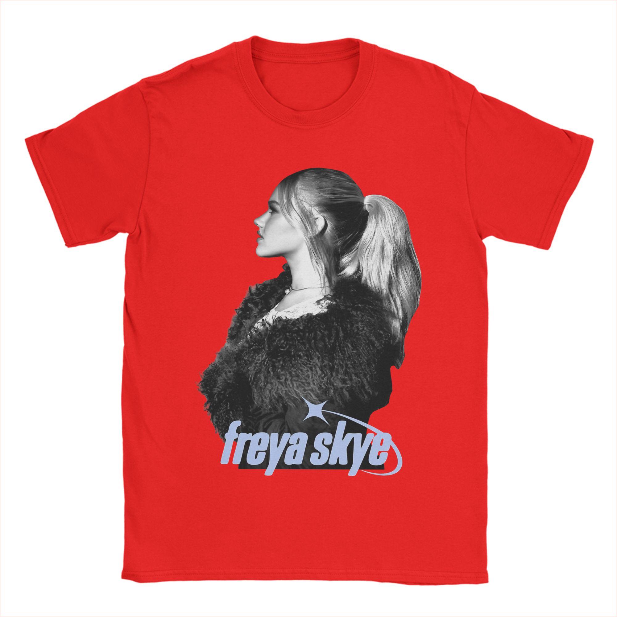 

Unisex Freya Skye Music Tour T Shirts Pure Cotton Clothing Unique Short Sleeve Crewneck Tees Graphic Printed TShirt L