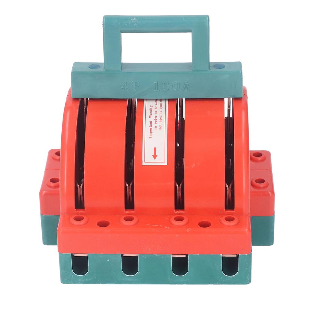 DPDT Power Isolation Switch 4P AC380V 100A Double Pole Double Throw Electrical Disconnect Knife Swit