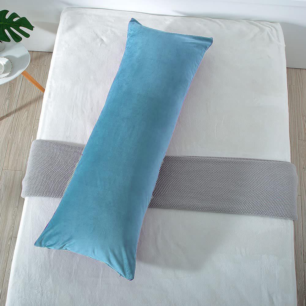 

Large Rectangle Hug Pillowcase Velvet Soft Extra Long Full Body Pillow Cover Bedhead Backrest Waist Cushion Cover Huge 30x70cm