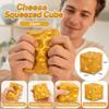 Super Soft Cheese Squeezed Cube Realistic Cheese Stress Ball  Office Desk Toy