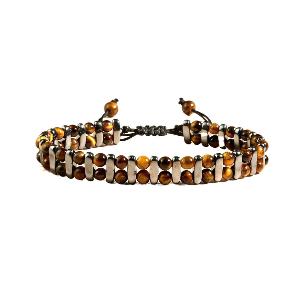 Handmade Opal Beaded Bracelet, Elastic Stretch Rope Natural Gemstone Bead Bangle Jewelry