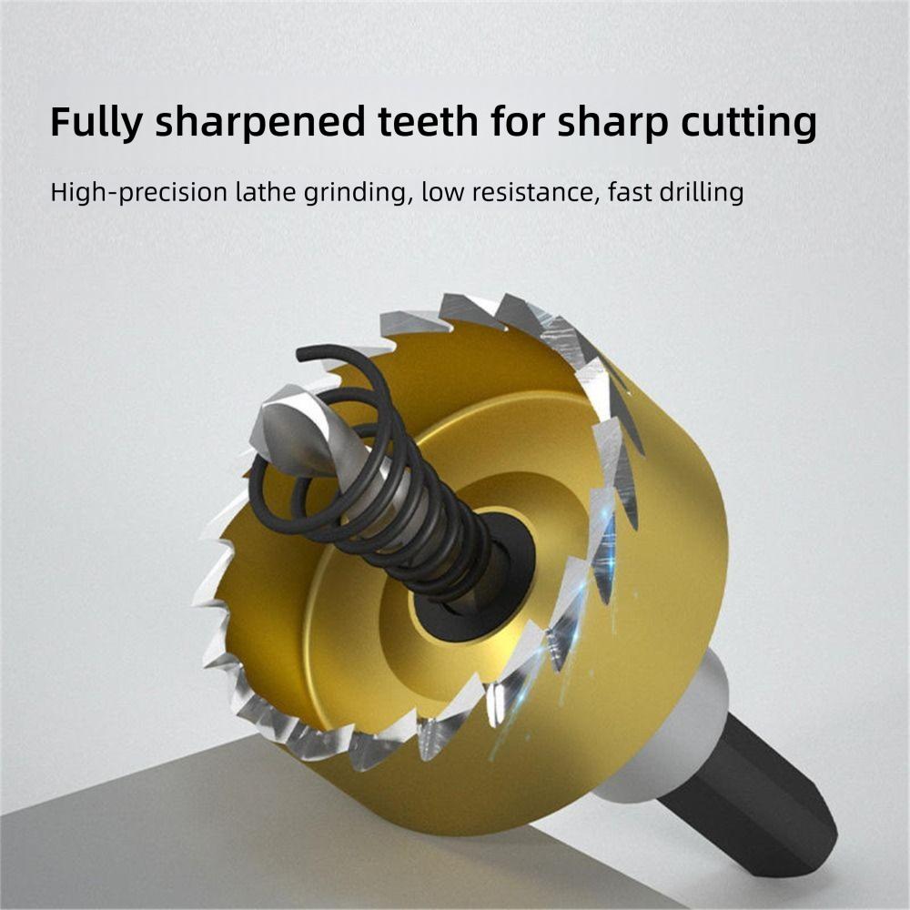 High Speed Steel Hole Saw Circular Hole Drill Bit  Cutting Metal Stainless Steel Iron and Wood