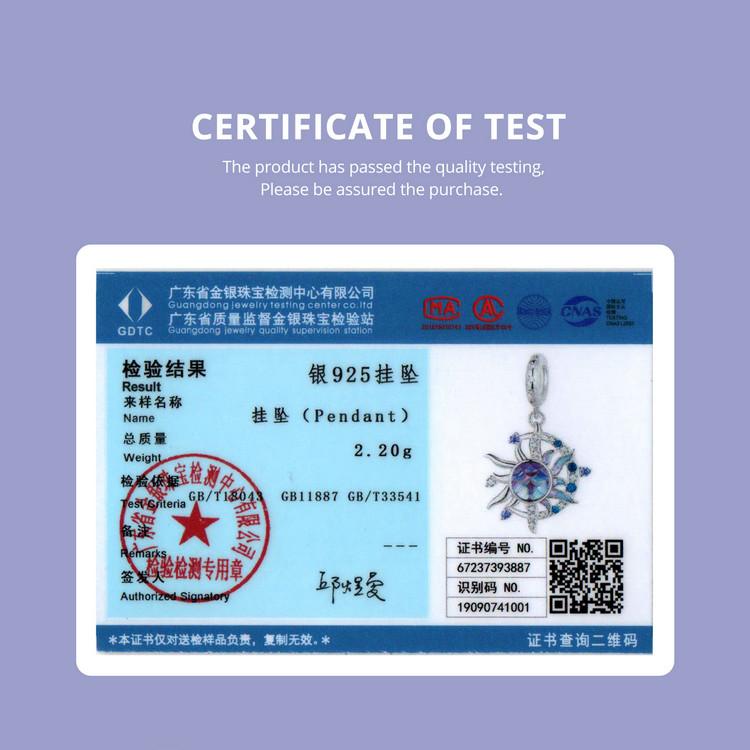 BAMOER 925 Sterling Silver Magic Butterfly Charms Sun and Moon Beads Fit Women Original Bracelets DIY Jewelry