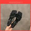Summer High Heel Slide Sandals With Pu Upper For Elegant Womens Fashion
