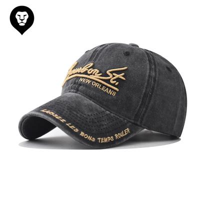 Cotton Washed Old Large Letter Embroidered Baseball Cap Men's and Women's Outdoor Three-dimensional English Cap