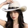 Summer New European and American Style Western Cowboy Hat Women's Bull Head Decorative Cowboy Hat Internet Celebrity Popular Jazz Hat