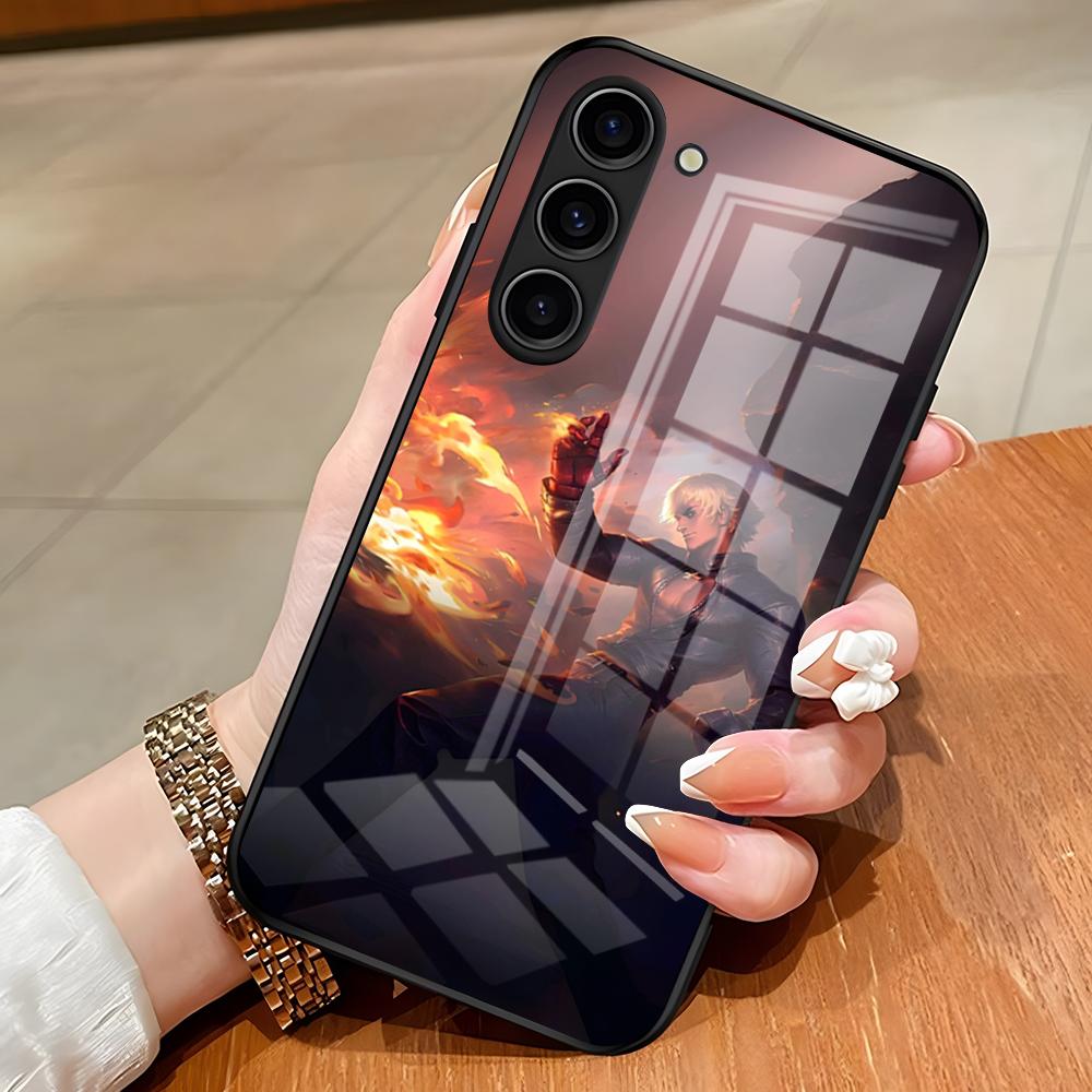 The King Of Fighters Phone Case For Samsung S26 S25 Edge Ultra S23 S22 S21 S20 Ultra Plus S24 Fe A54 A53 A25 Glass Cover