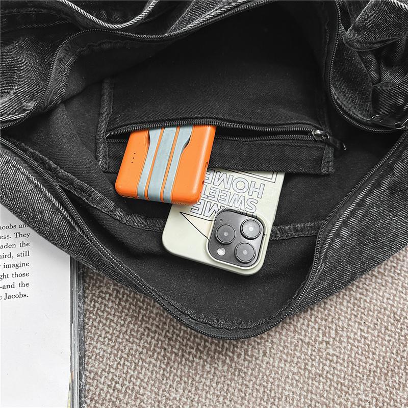 Crossbody Bag Women's Bag Large Capacity Shoulder Bag Commuter Denim Bag